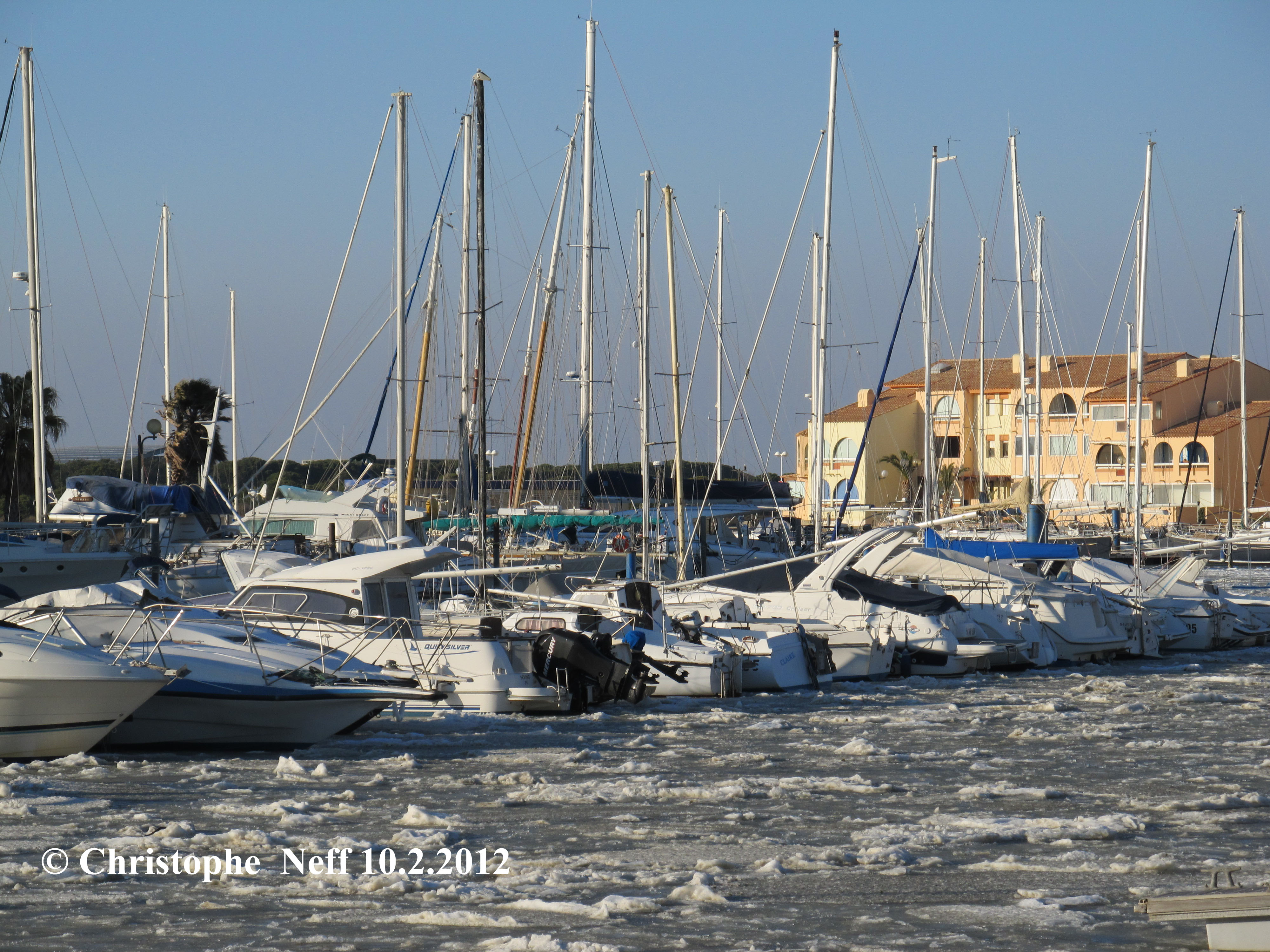 La banquise au Port de Port Leucate 1 10.2.2012