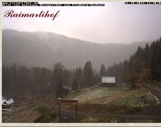 Screenshot (22.10.2014 12:30) de la Webcam du Raimartihof dans massif du Feldberg