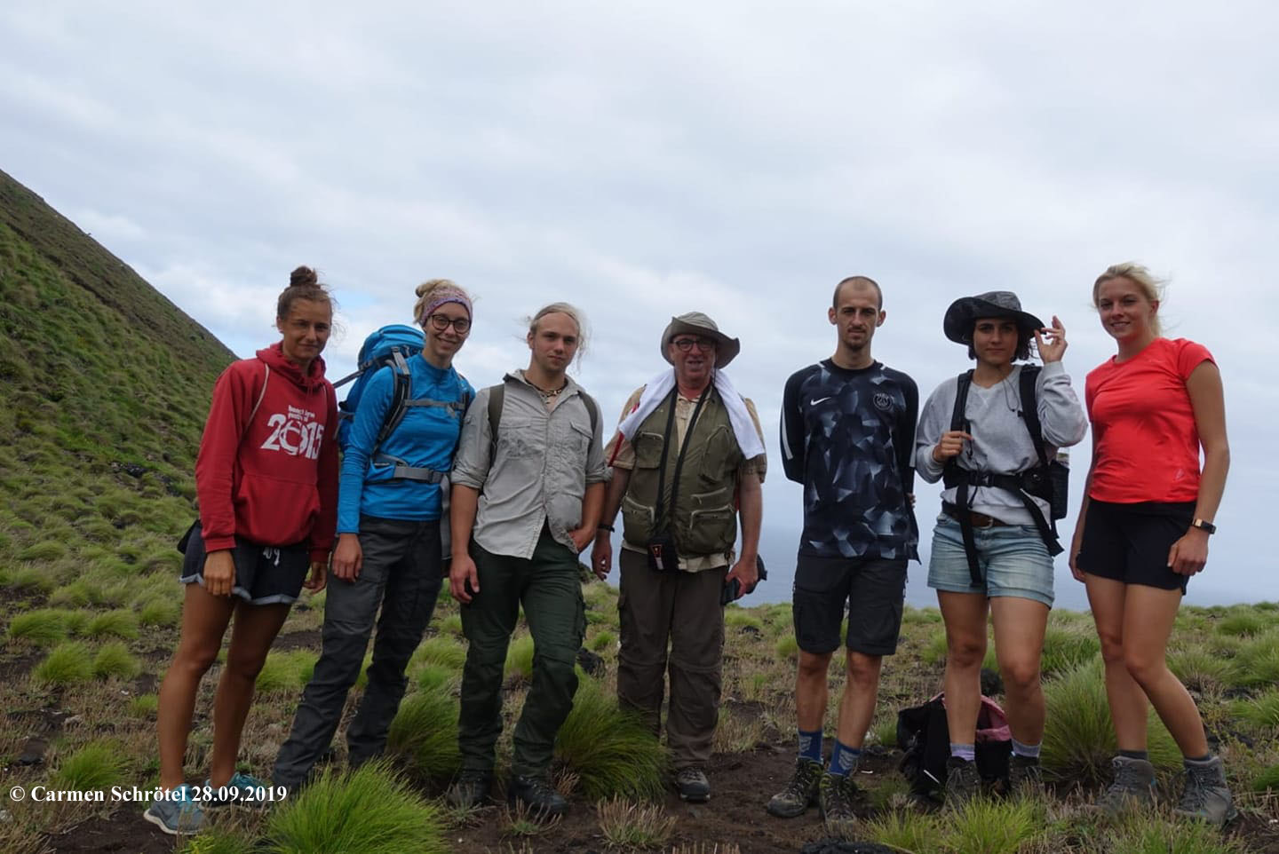 Gruppenbild GP Azoren 2019 auf dem Capelinhos 28.09.2019