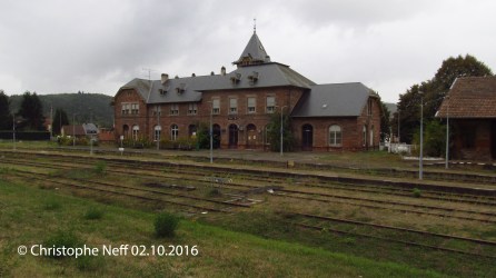 Vue sur la gare de Bitche 02.10.2016