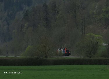 214 der NBE-Rail auf der Gäubahn im Neckartal 1, 28.04.2013