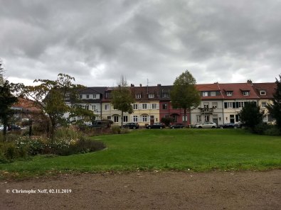 Novemberblick auf die Grünewaldstraße in Mannheim - Neuostheim 02.11.2019