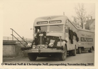 Schramm Möbelwagen in Saulgau (1950 Jahre)