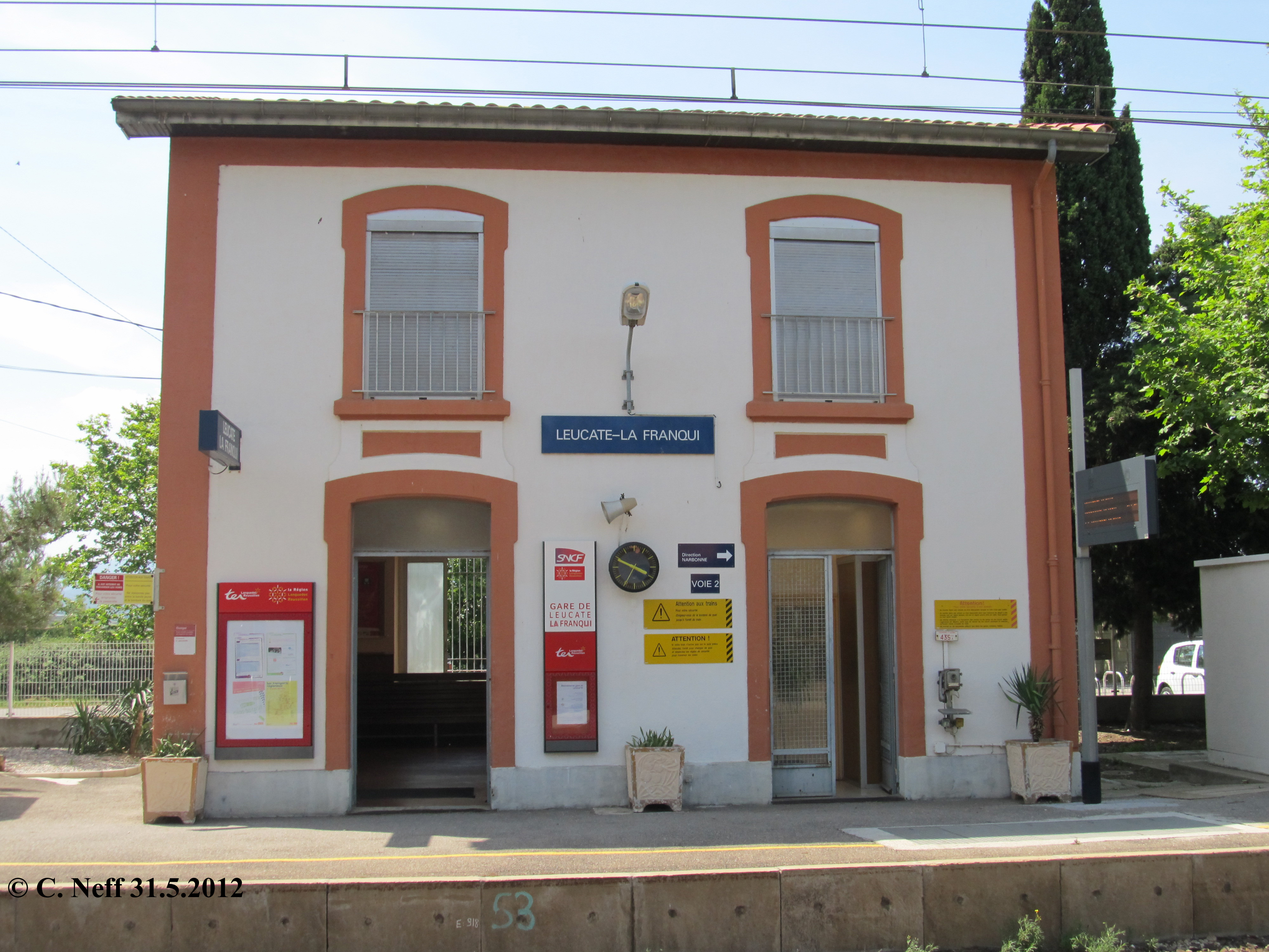 la gare de Leucate - la Franqui 31.5.2012