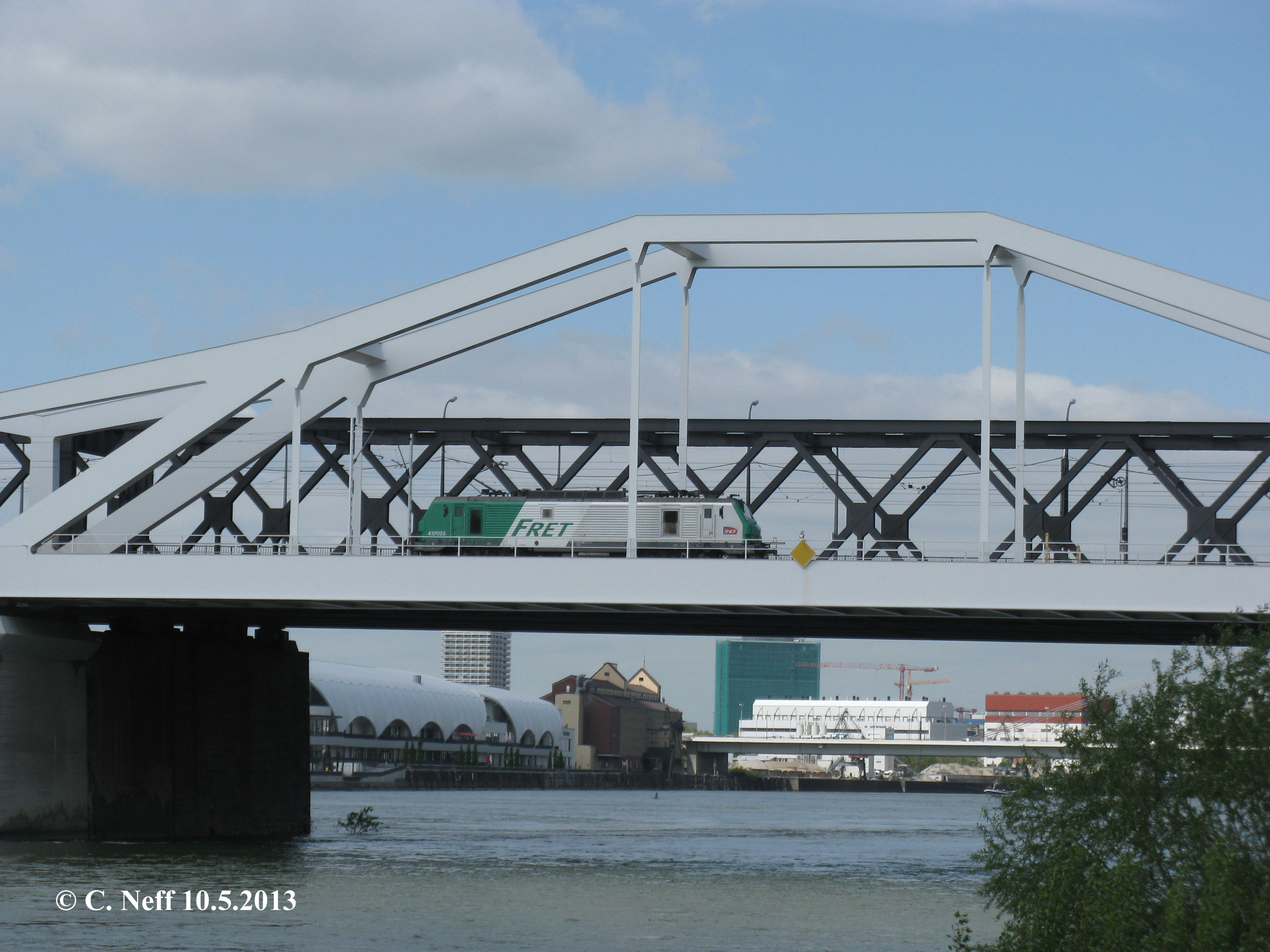 SNCF BB37023 auf der Konrad Adenauer Brücke
