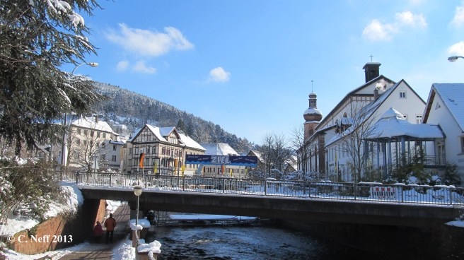 Winterhimmel und Februarschnee in Schramberg
