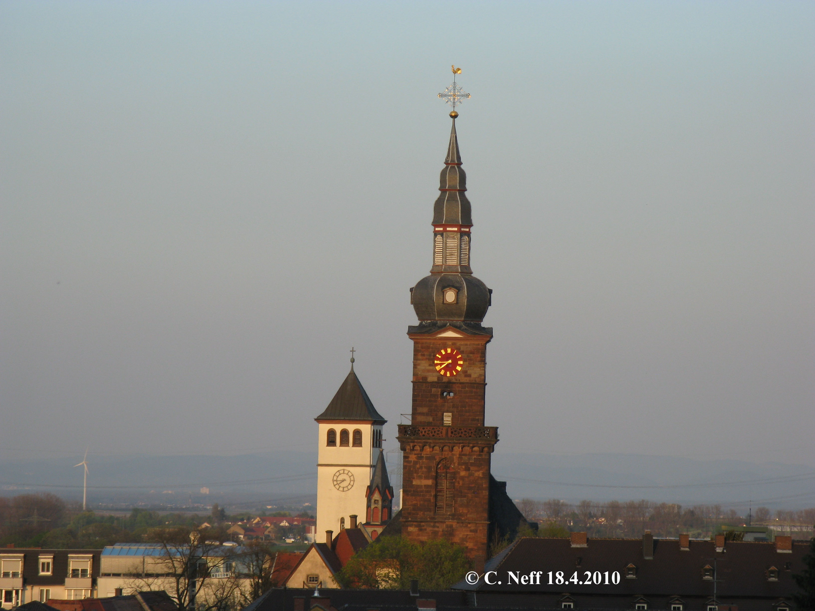 Abendhimmel Grünstadt 18.4.2010